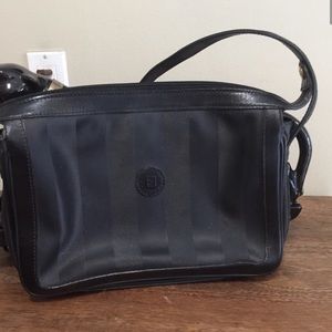 Vintage Fendi Crossbody Handbag - Black